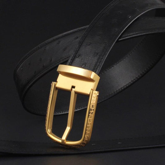 Ostrich  belt Men Luxury Waist Belts - IZ Destiny