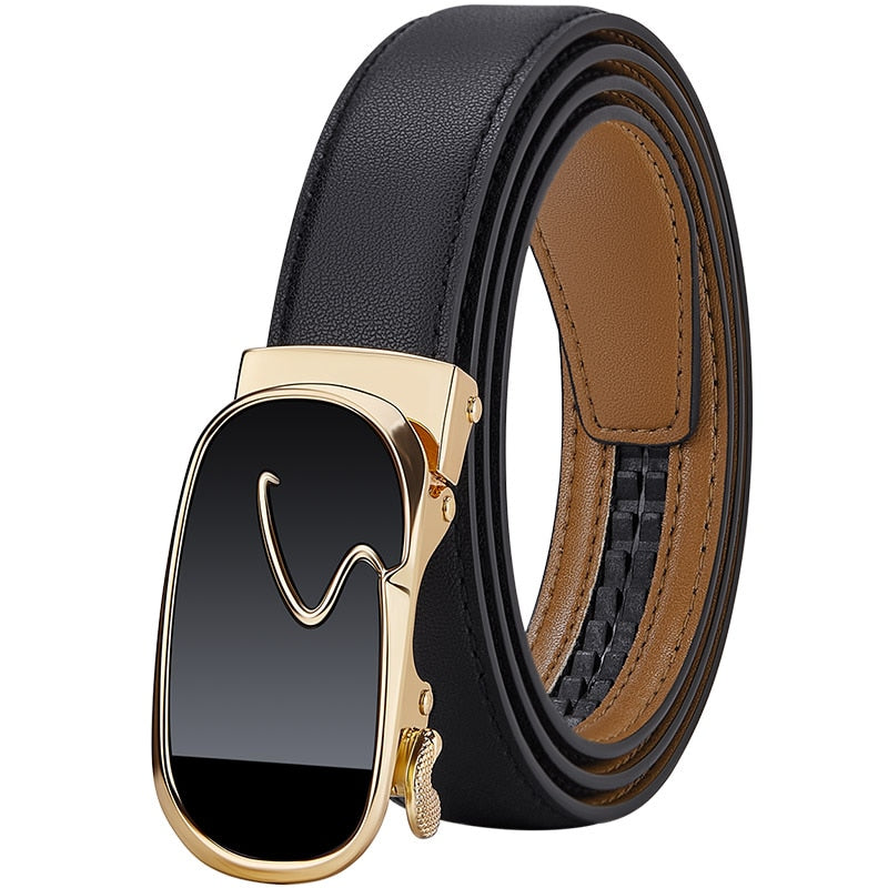 Women  casual automatic buckle