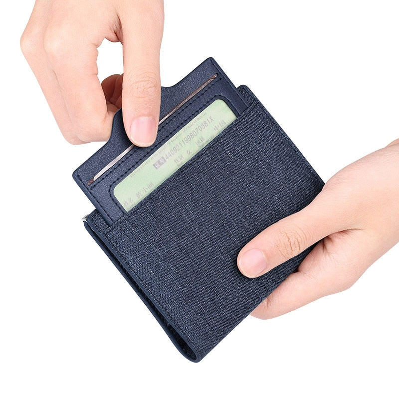 Mini Ultra-thin Compact wallet Handmade wallet Canvas Card Holder