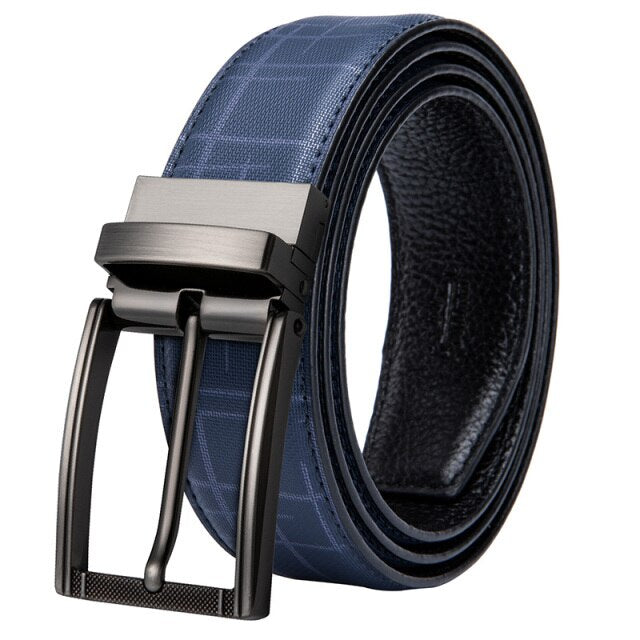 Blue    Belt Vintage Pin Buckle Belt Male Strap
