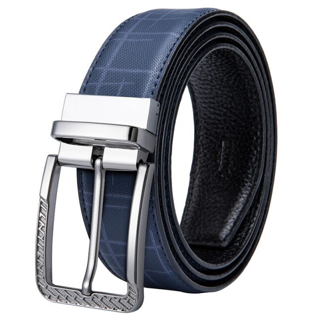 Blue    Belt Vintage Pin Buckle Belt Male Strap