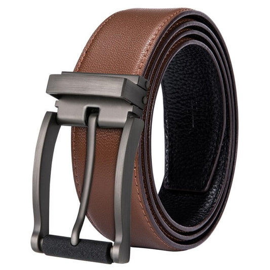 Brown    Belt Vintage Pin Buckle Belt Male Strap - IZ Destiny
