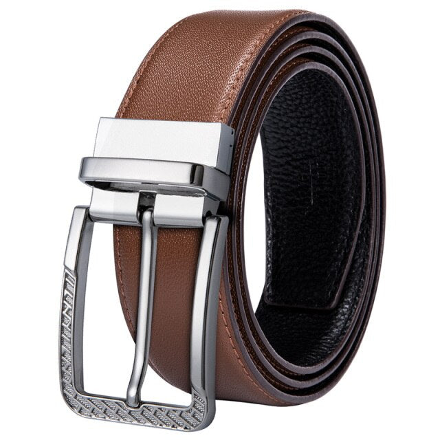 Brown    Belt Vintage Pin Buckle Belt Male Strap