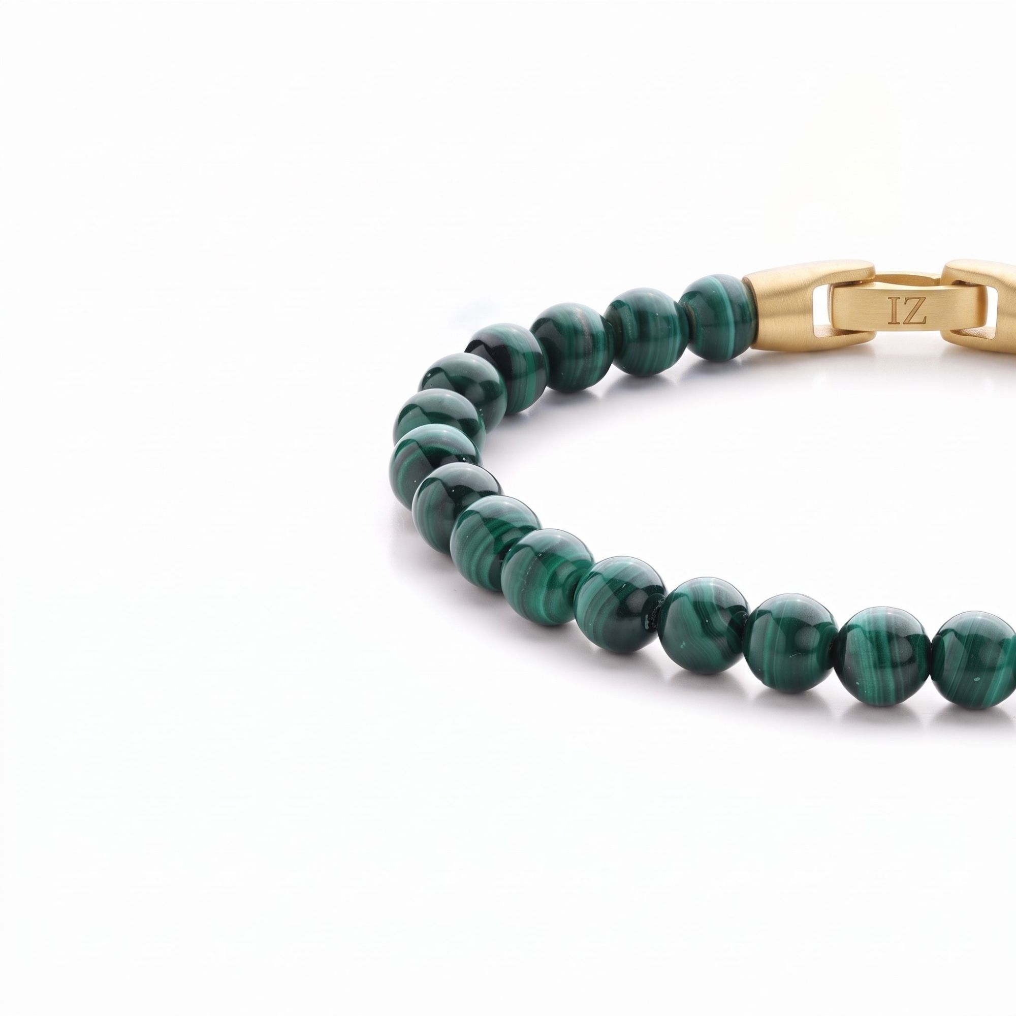 Verde — Malachite 6mm men's bead bracelet
