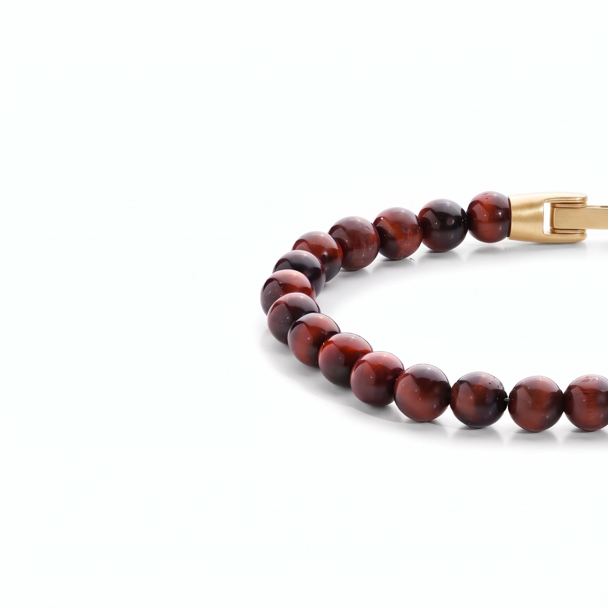 Mocha — Coffee Tiger's Eye 6mm men's bead bracelet