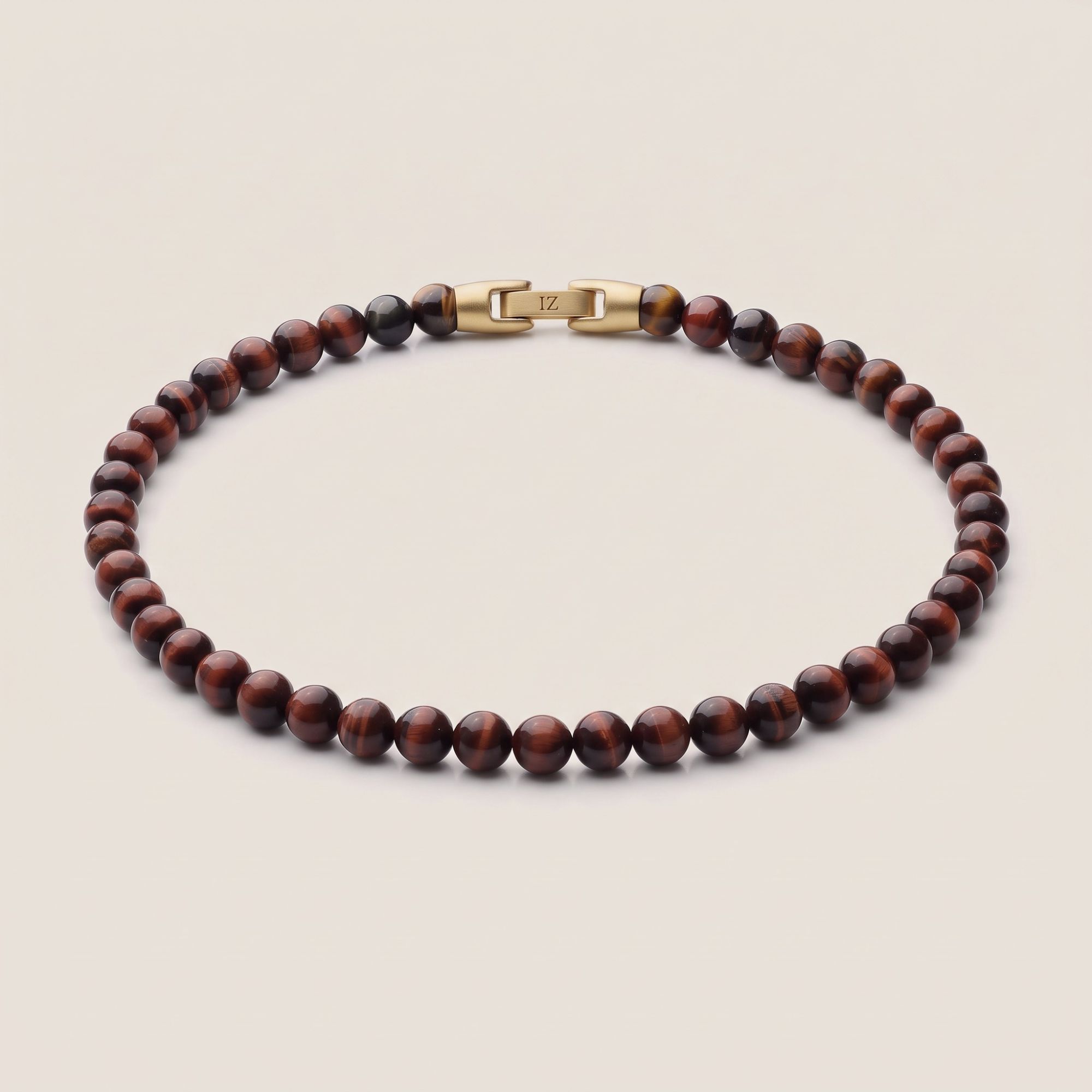 Mocha — Coffee Tiger's Eye 6mm bead necklace