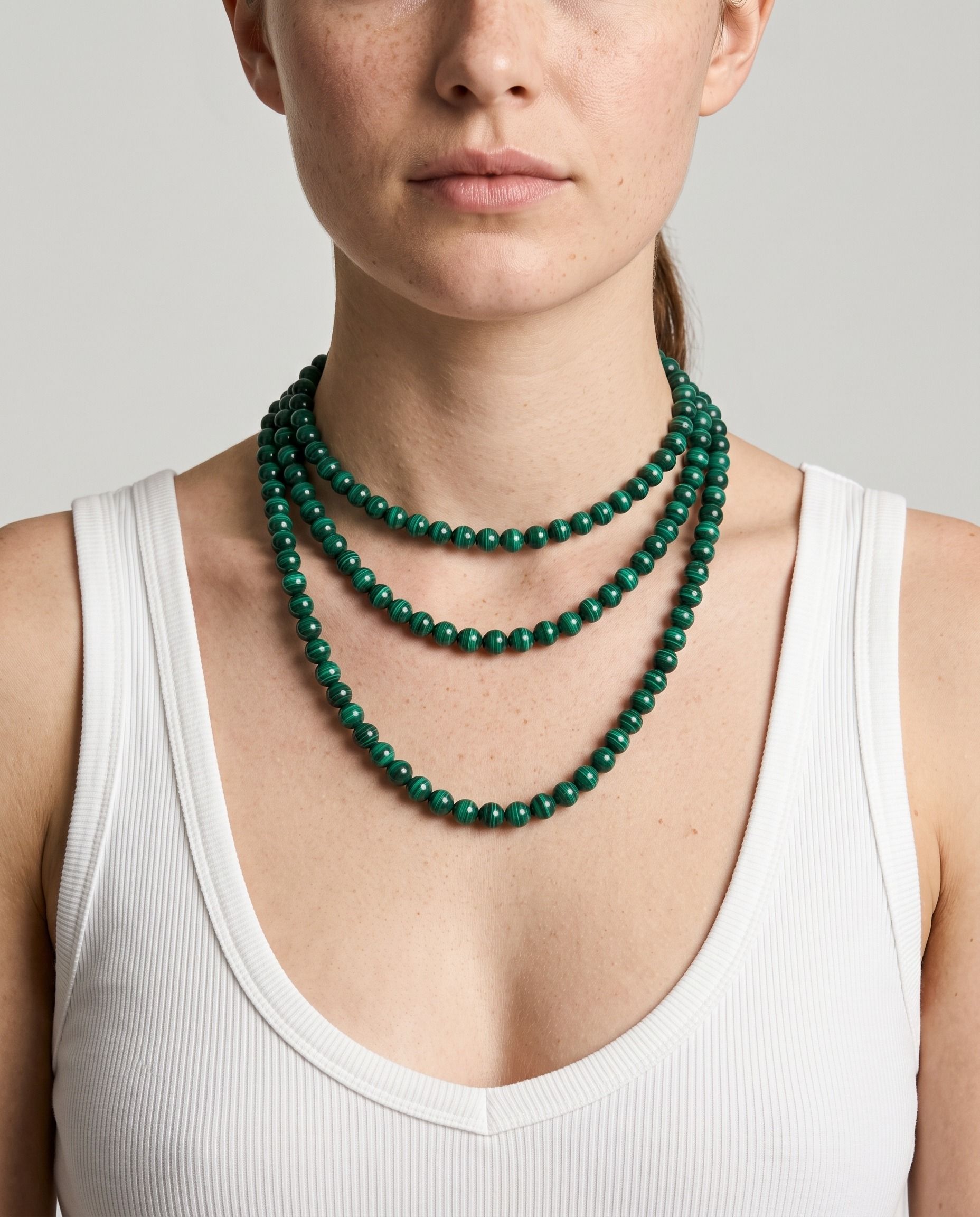 16, 18 and 22 inch necklace lengths layered