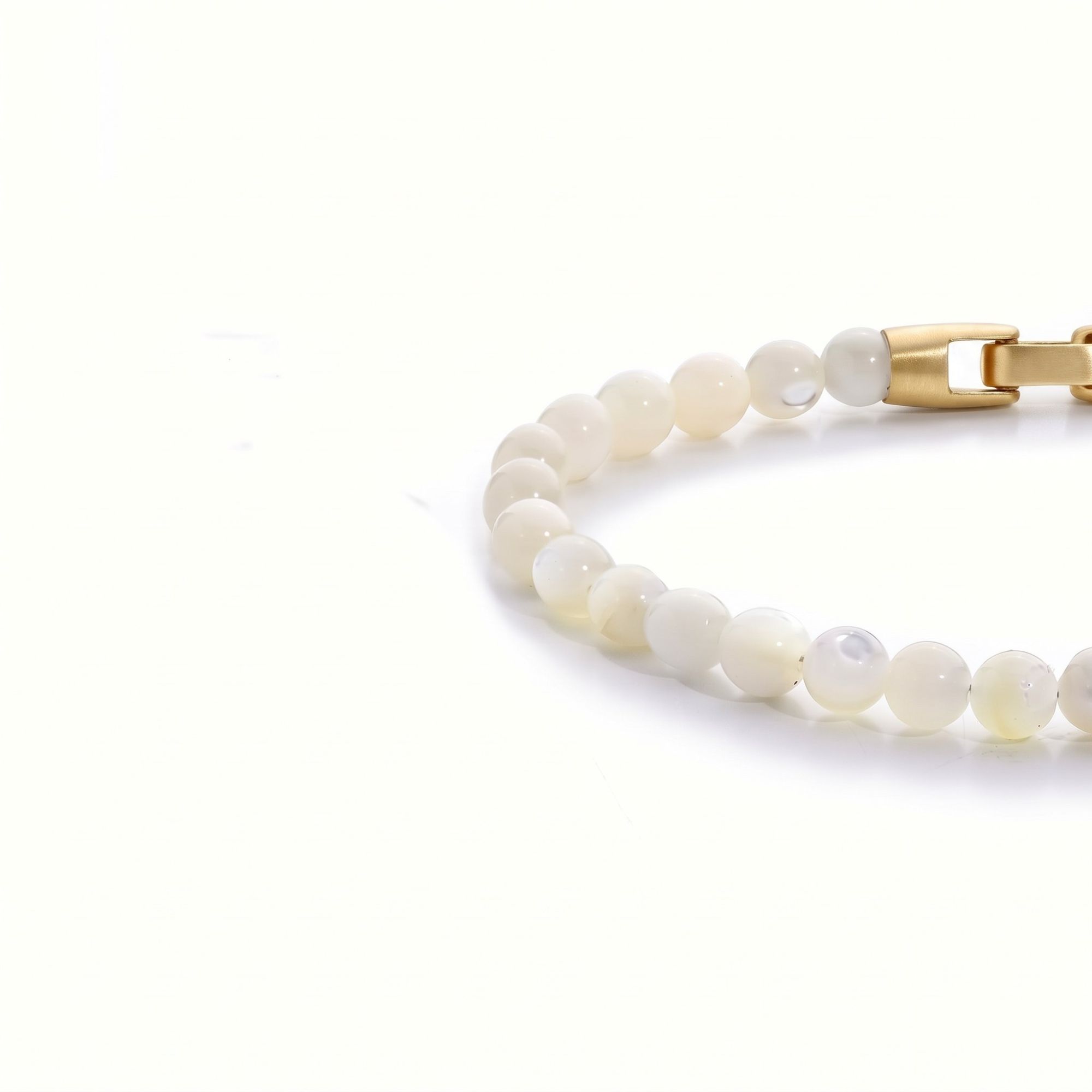 Lumen — Mother of Pearl 6mm bead bracelet