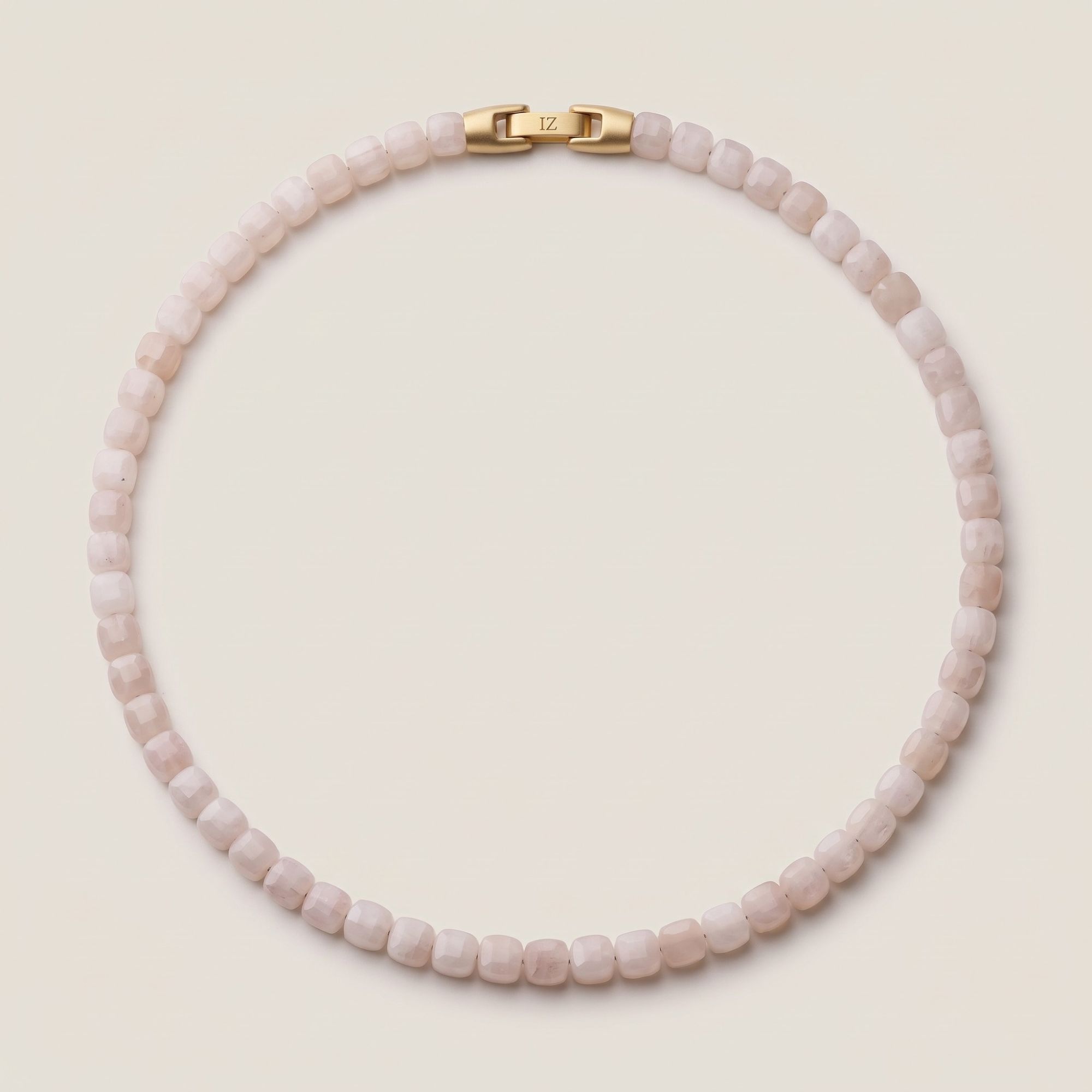 Halo — Moonstone 6mm bead necklace
