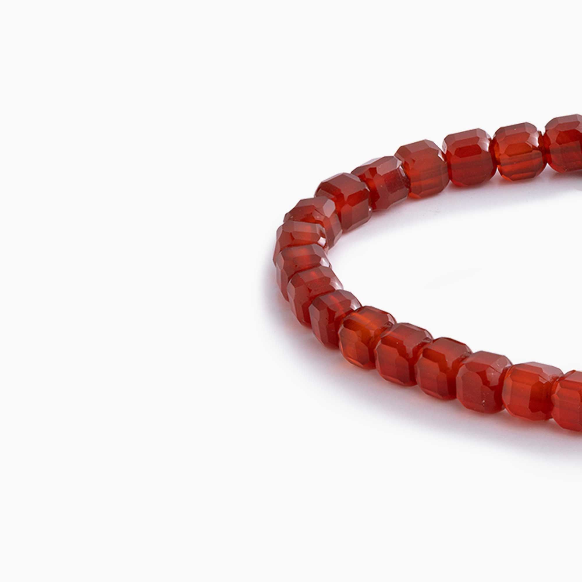 Ember — Red Agate 6mm bead bracelet
