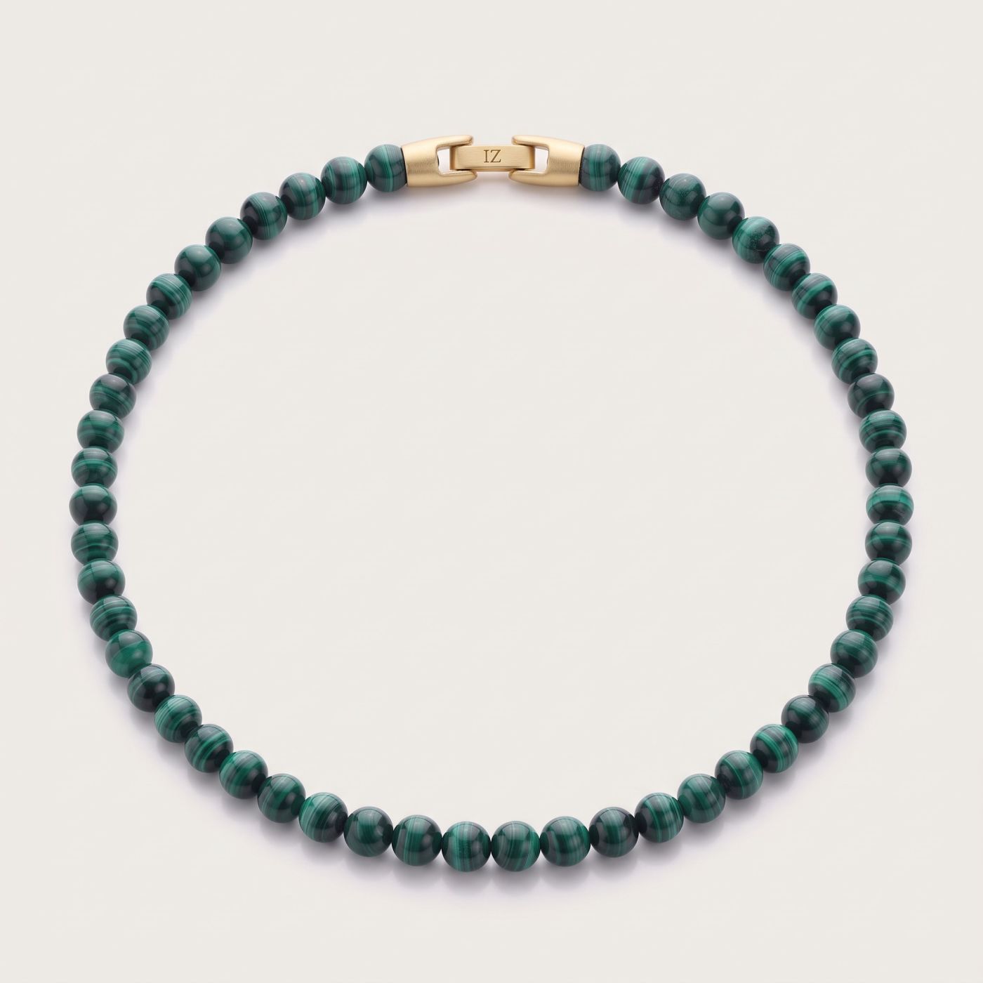 Verde — Malachite 6mm bead necklace