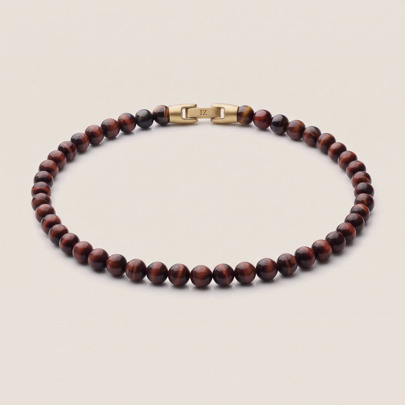 Mocha — Coffee Tiger's Eye 6mm bead necklace
