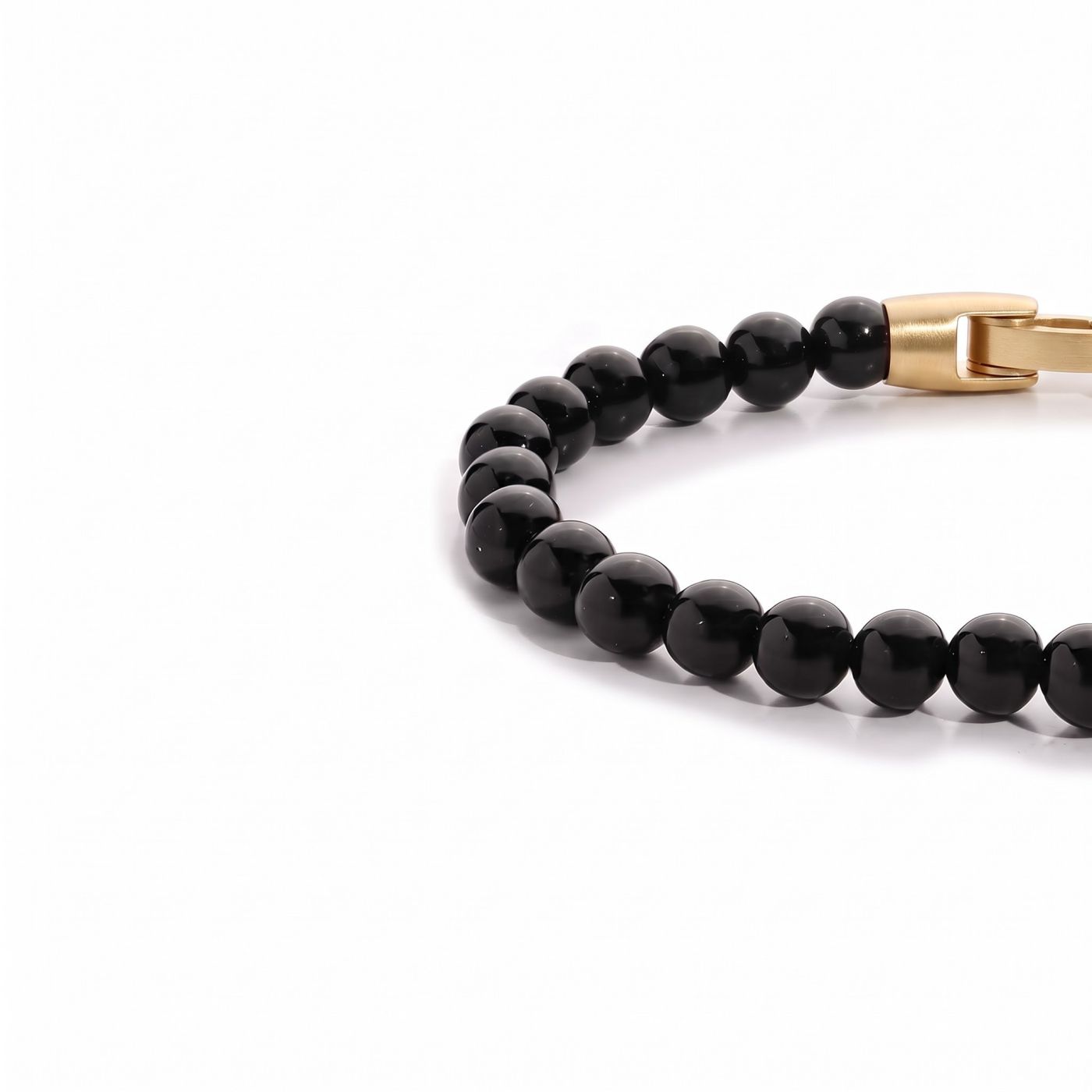 Noir — Black Onyx 6mm bead bracelet