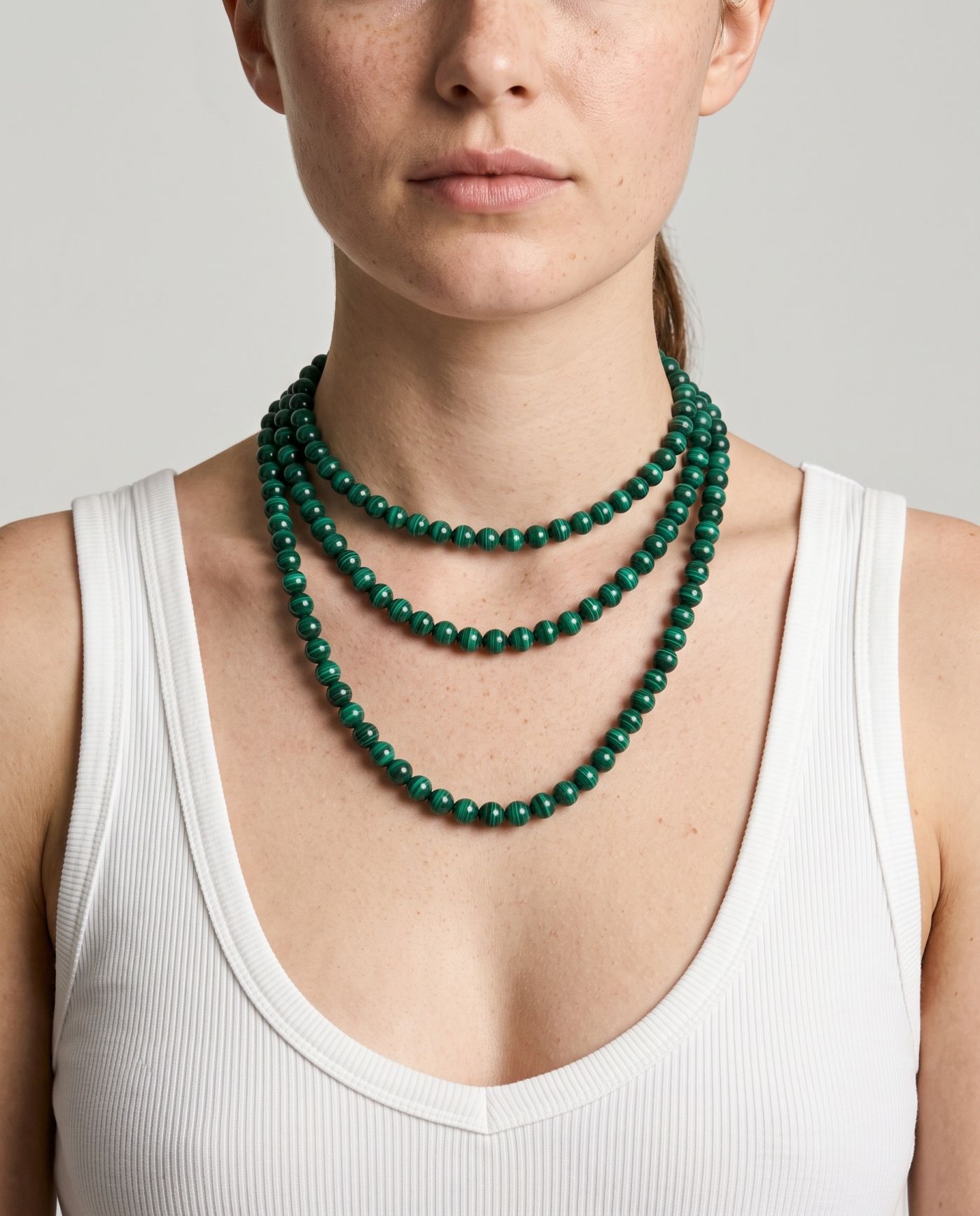 16, 18 and 22 inch necklace lengths layered