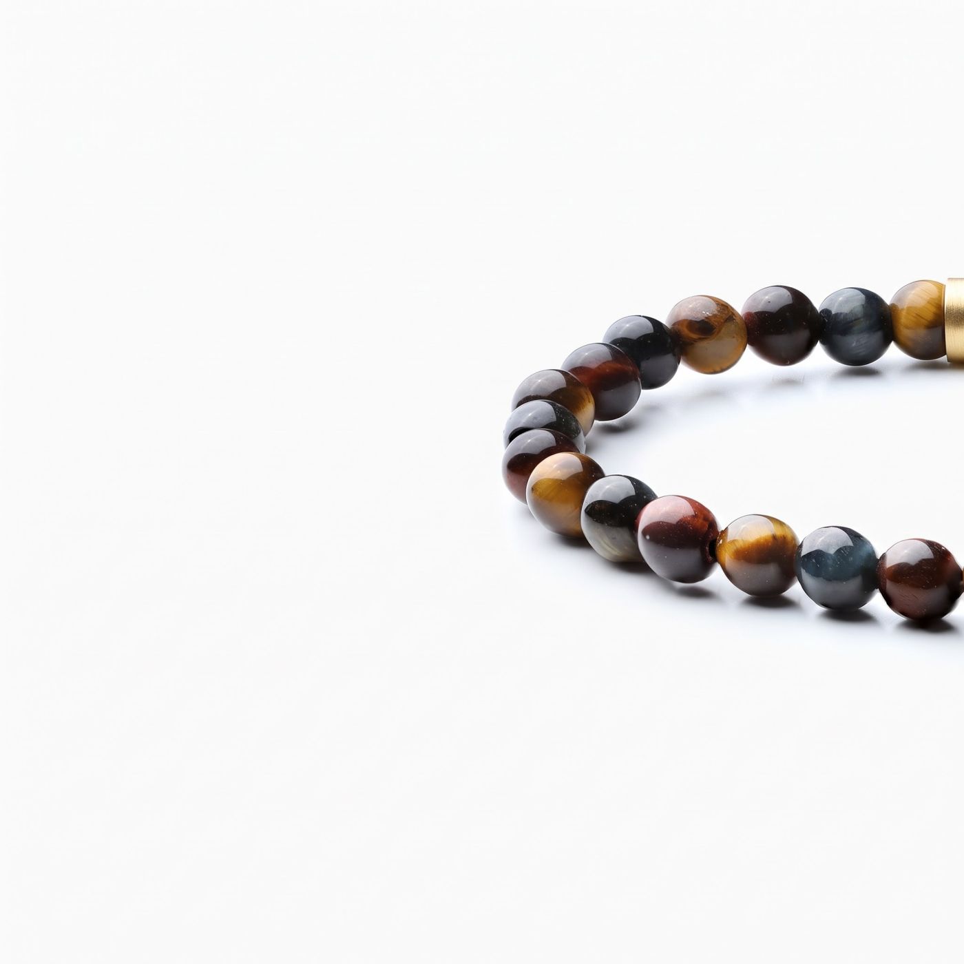Dusk — Tiger's & Hawk's Eye 6mm bead bracelet