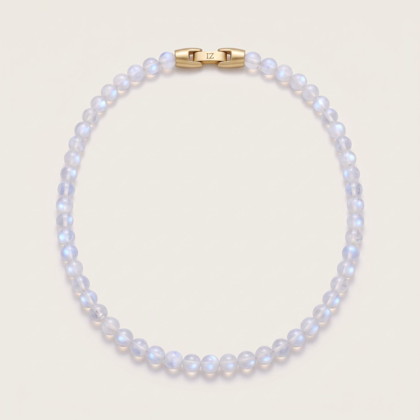 Luna — Moonstone 6mm bead necklace