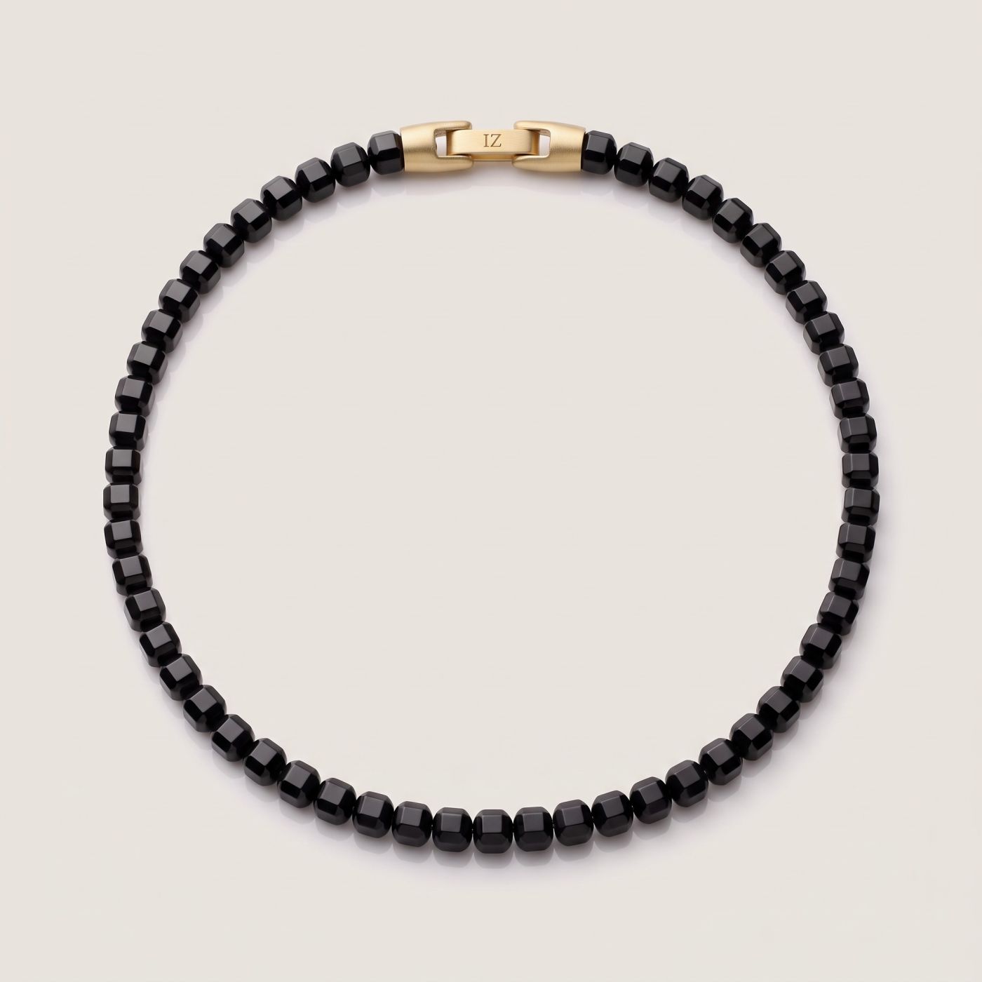 Ink — Black Onyx 6mm bead necklace