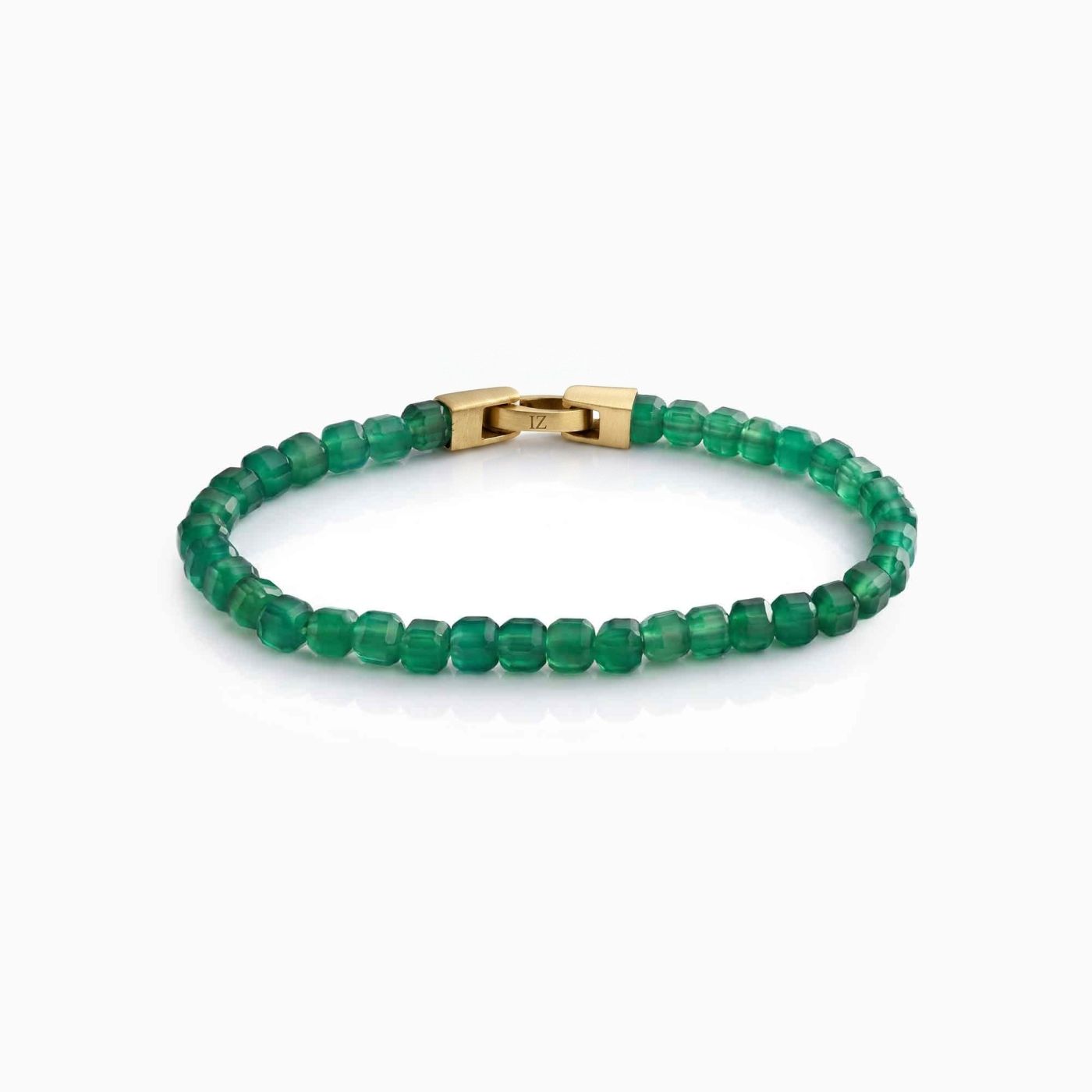 Sage — Green Agate 6mm men's bead bracelet
