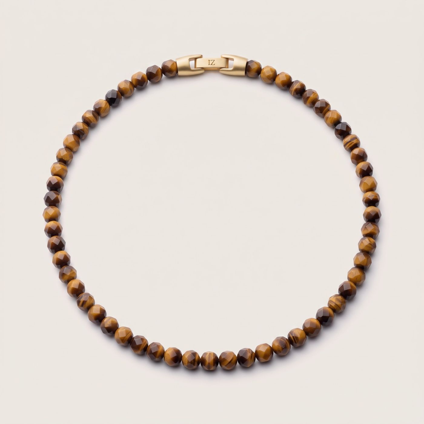Honey — Tiger's Eye 6mm men's bead necklace
